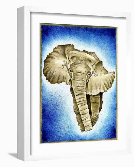 African Continent Watercolor-Ben Heine-Framed Giclee Print