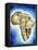 African Continent Watercolor-Ben Heine-Framed Premier Image Canvas