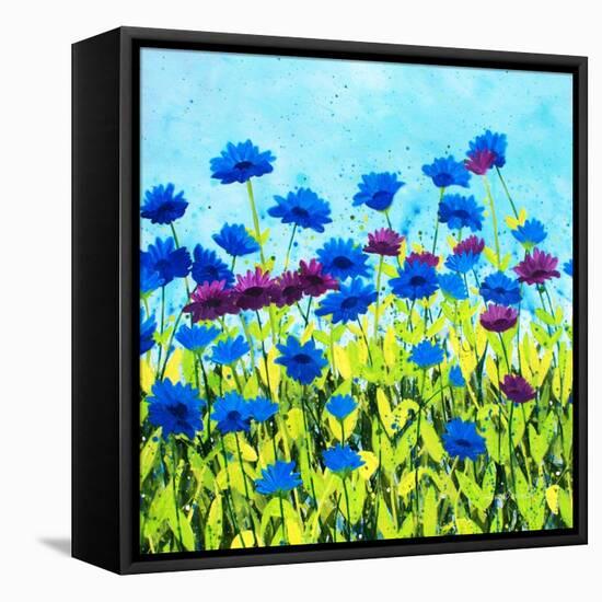 African Daises-Herb Dickinson-Framed Premier Image Canvas