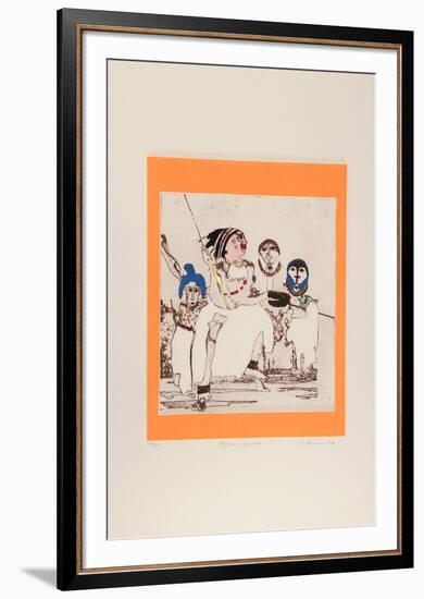 African Dancers-Mireille Kramer-Framed Limited Edition