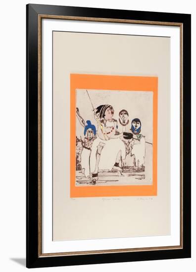 African Dancers-Mireille Kramer-Framed Limited Edition