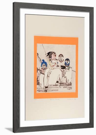 African Dancers-Mireille Kramer-Framed Limited Edition