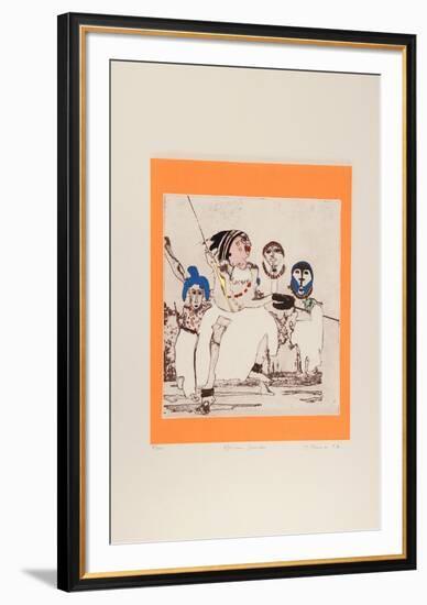 African Dancers-Mireille Kramer-Framed Limited Edition