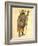 African Elephant 1873 'Missing Links' Parade Costume Design-Charles Briton-Framed Giclee Print