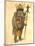 African Elephant 1873 'Missing Links' Parade Costume Design-Charles Briton-Mounted Giclee Print