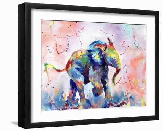 African Elephant Baby-Sarah Stribbling-Framed Premium Giclee Print