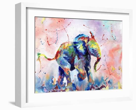 African Elephant Baby-Sarah Stribbling-Framed Premium Giclee Print