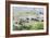 African elephant herd, , Hluhluwe-Imfolozi Park, Kwazulu-Natal, South Africa, Africa-Christian Kober-Framed Photographic Print