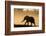 African elephant (Loxodonta africana) in silhouette, Mashatu Game Reserve, Botswana, Africa-Sergio Pitamitz-Framed Photographic Print