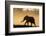 African elephant (Loxodonta africana) in silhouette, Mashatu Game Reserve, Botswana, Africa-Sergio Pitamitz-Framed Photographic Print