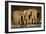 African Elephants (Loxodonta Africana) at Waterhole, Etosha National Park, Namibia-null-Framed Photographic Print