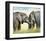 African Elephants-Sarah Stribbling-Framed Art Print