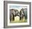 African Elephants-Sarah Stribbling-Framed Art Print