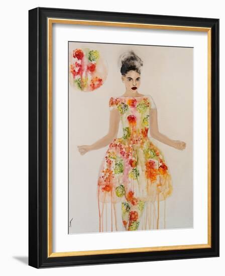 African Fashion 1, 2016-Susan Adams-Framed Giclee Print