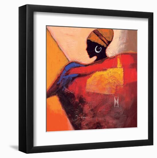 African Fire-Joadoor-Framed Art Print