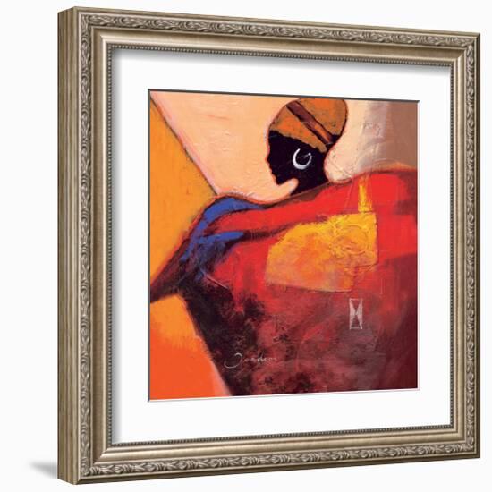 African Fire-Joadoor-Framed Art Print