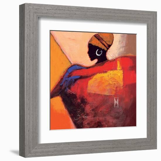 African Fire-Joadoor-Framed Art Print