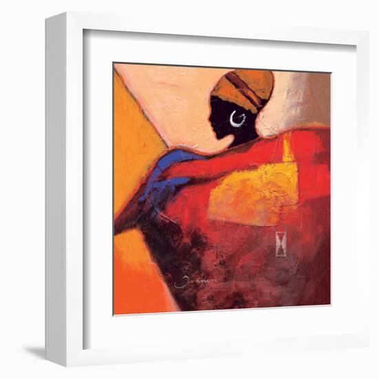 African Fire-Joadoor-Framed Art Print