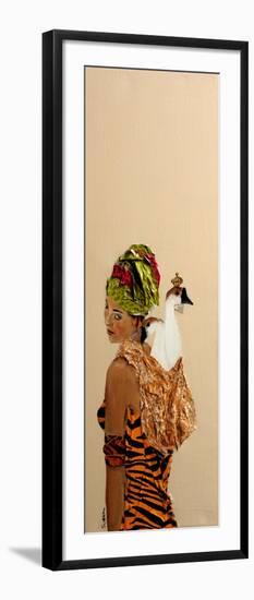 African Lady with 2 Ducks, 2016-Susan Adams-Framed Giclee Print