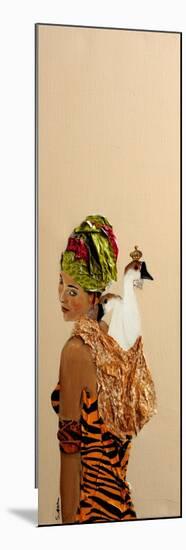 African Lady with 2 Ducks, 2016-Susan Adams-Mounted Giclee Print