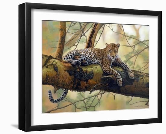 African Leopard-John Zaccheo-Framed Giclee Print