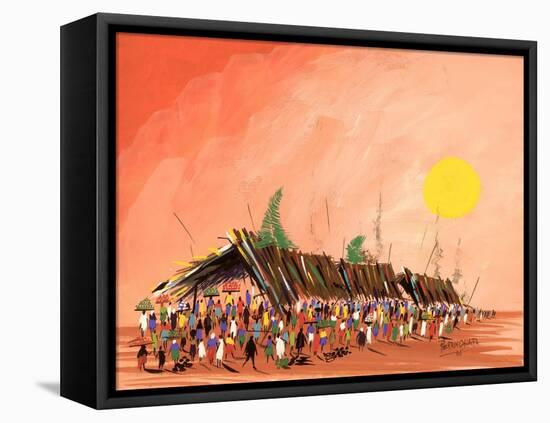 African Life, 2006-Oglafa Ebitari Perrin-Framed Premier Image Canvas