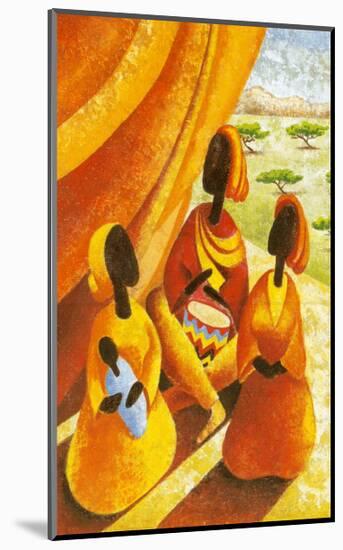 African Life II-Monica Reed-Mounted Art Print