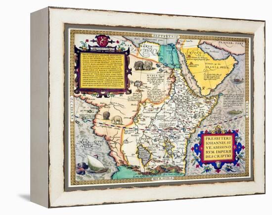 African Map, 1595-Abraham Ortelius-Framed Premier Image Canvas