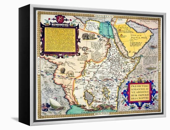 African Map, 1595-Abraham Ortelius-Framed Premier Image Canvas