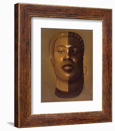 African Mask, no. 29-Laurie Cooper-Framed Art Print