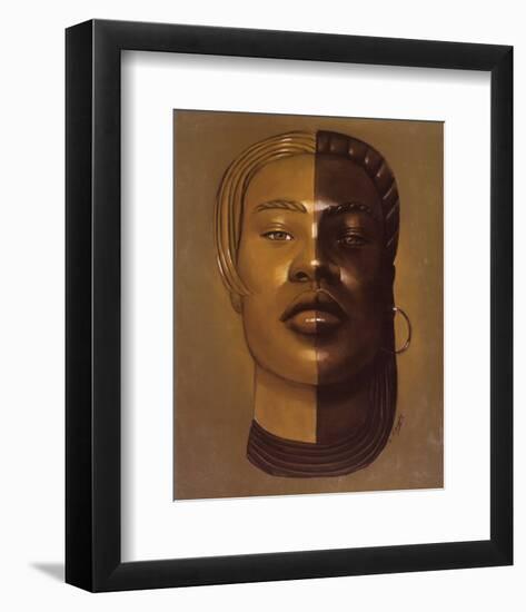 African Mask, no. 29-Laurie Cooper-Framed Art Print