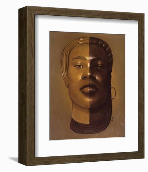 African Mask, no. 29-Laurie Cooper-Framed Art Print