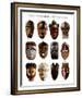 African Masks-null-Framed Art Print