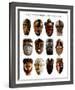 African Masks-null-Framed Art Print