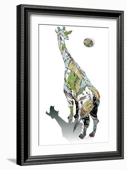 African Moon-HR-FM-Framed Art Print