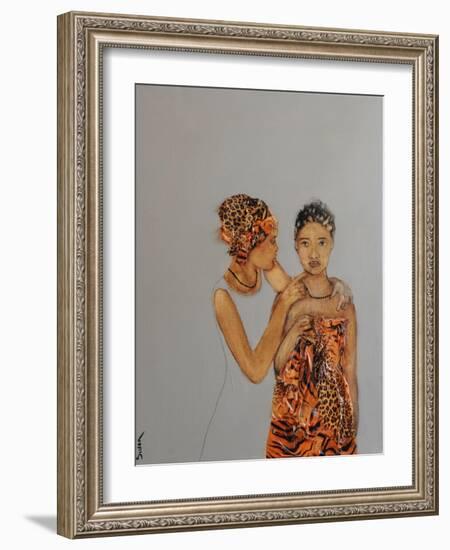 African Mother and Daughter, 2016-Susan Adams-Framed Giclee Print