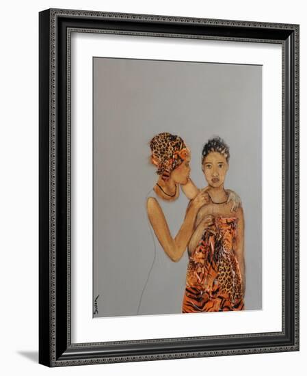 African Mother and Daughter, 2016-Susan Adams-Framed Giclee Print