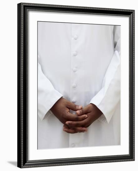 African Priest, Cotonou, Benin, West Africa, Africa-Godong-Framed Photographic Print