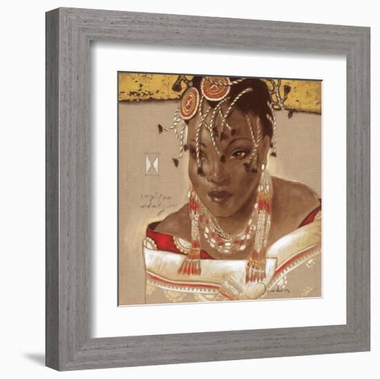 African Queen-Joadoor-Framed Art Print