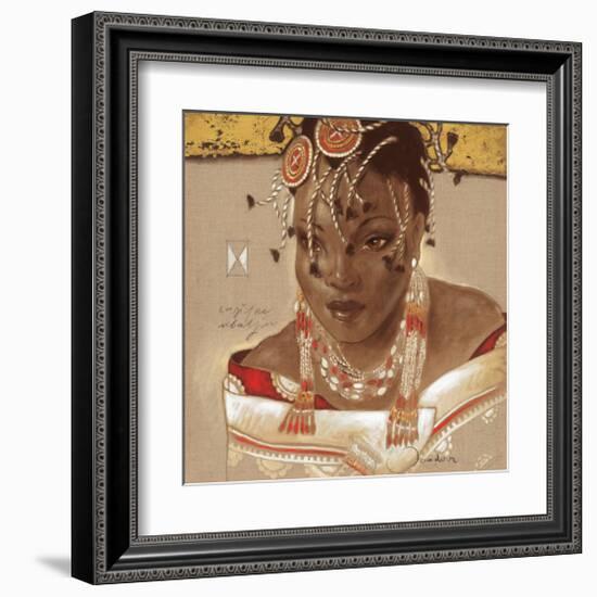 African Queen-Joadoor-Framed Art Print