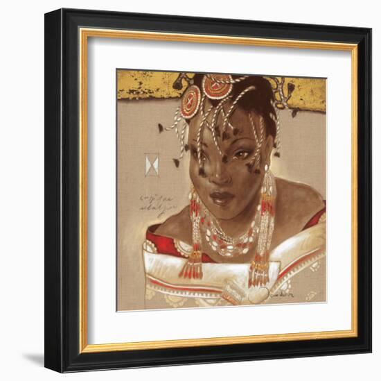 African Queen-Joadoor-Framed Art Print