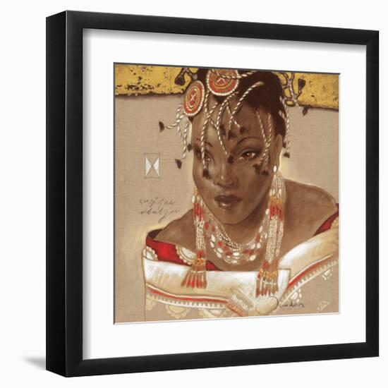 African Queen-Joadoor-Framed Art Print