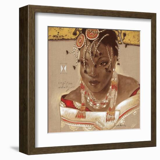 African Queen-Joadoor-Framed Art Print