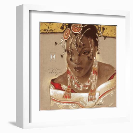 African Queen-Joadoor-Framed Art Print