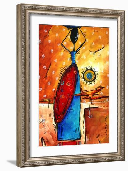 African Queen-Megan Aroon Duncanson-Framed Art Print