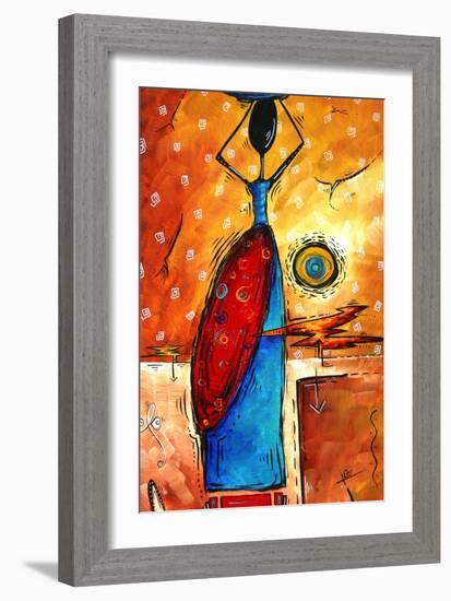 African Queen-Megan Aroon Duncanson-Framed Art Print