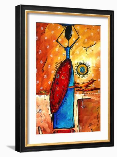 African Queen-Megan Aroon Duncanson-Framed Art Print