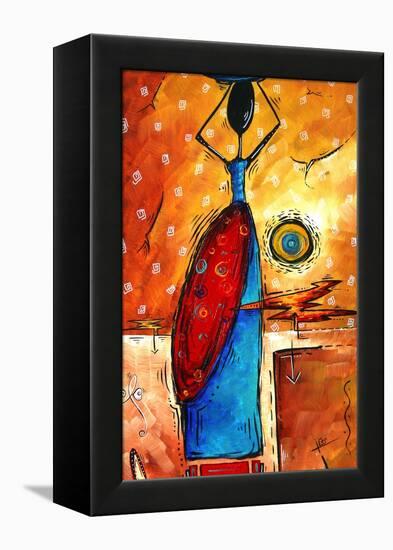 African Queen-Megan Aroon Duncanson-Framed Stretched Canvas