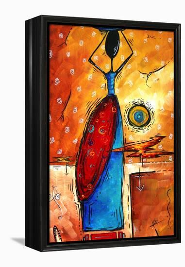 African Queen-Megan Aroon Duncanson-Framed Stretched Canvas