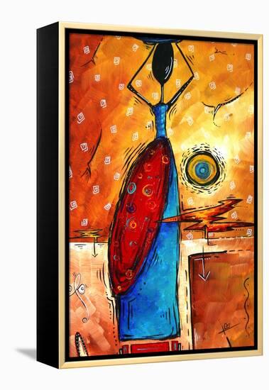 African Queen-Megan Aroon Duncanson-Framed Stretched Canvas